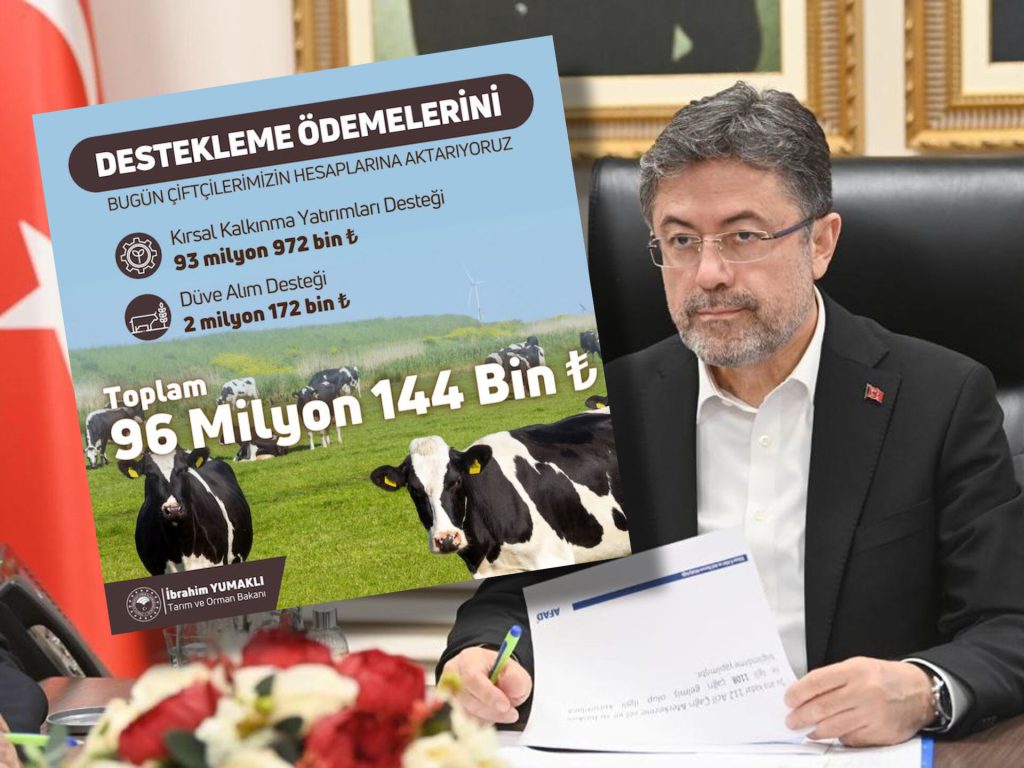 Tarım Bakanı İbrahim Yumaklı tarımsal destek ödemeleri