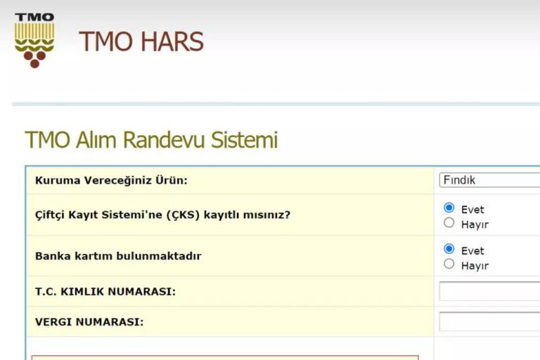 TMO HARS Randevu Sistemi
